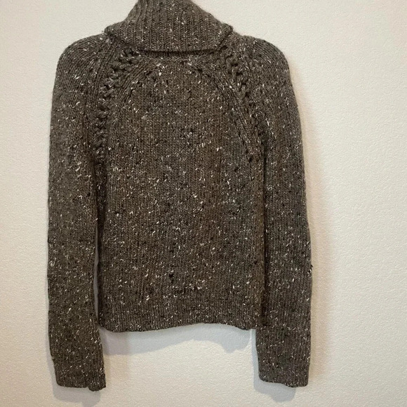 Veronica Beard Indie Sweater Womens Small Brown Knit Wool Turtleneck - Picture 10 of 16